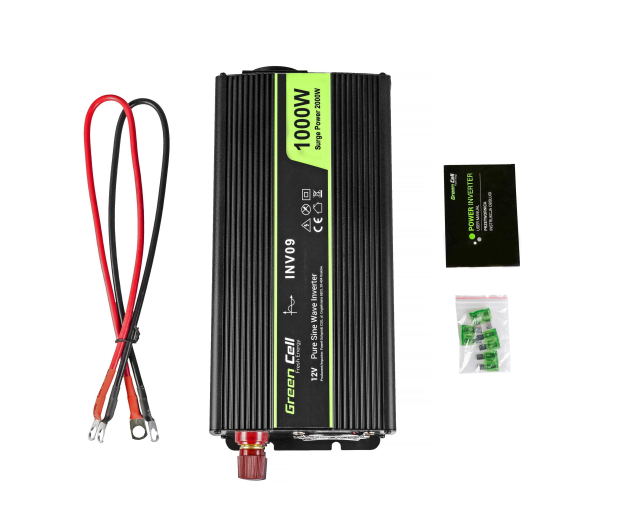 Green Cell Przetwornica napięcia 12V na 230V 1000W/2000W - 548221 - zdjęcie 5